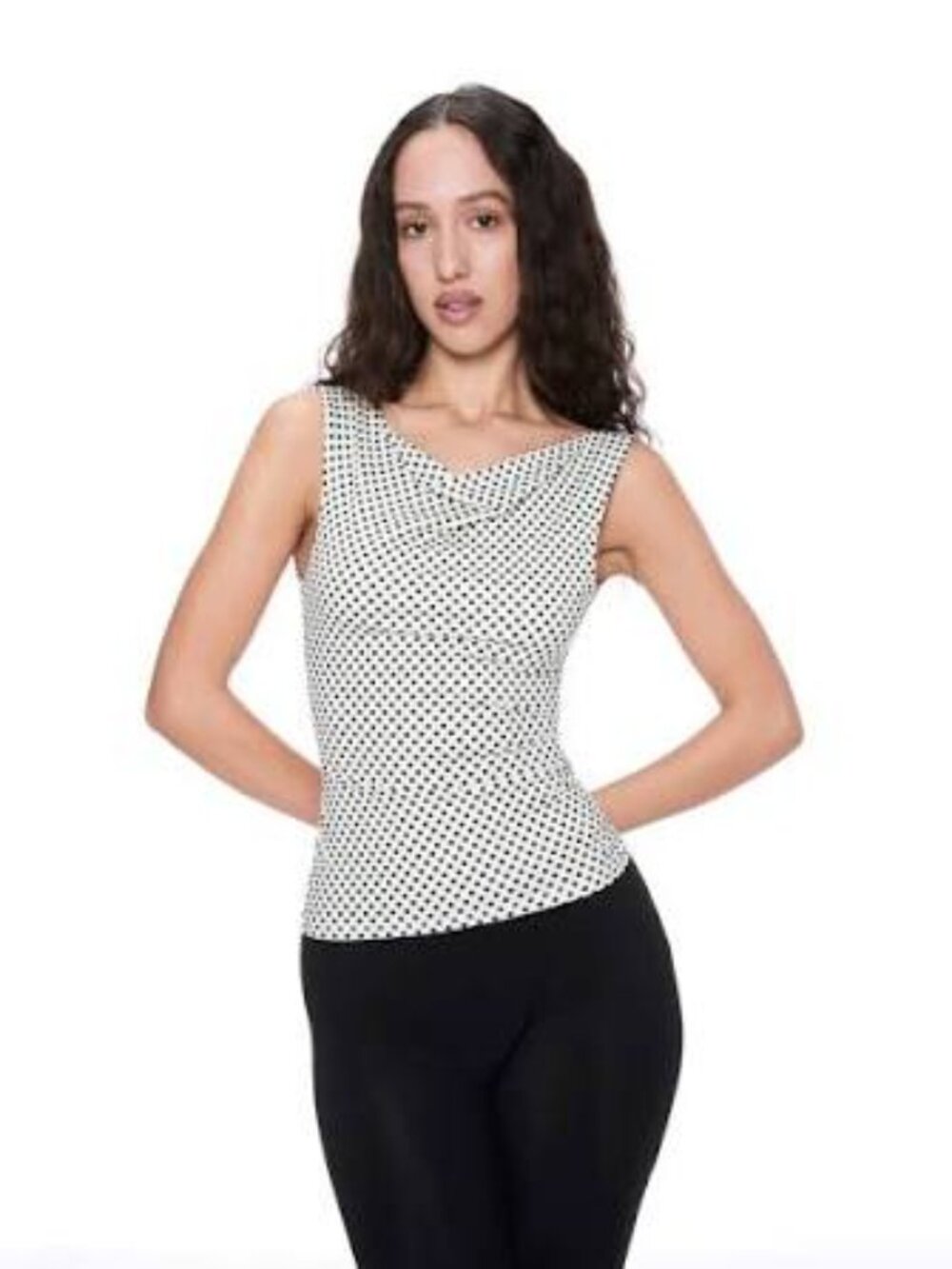 miaou lani polka top cowl top low back butter yellow size XS